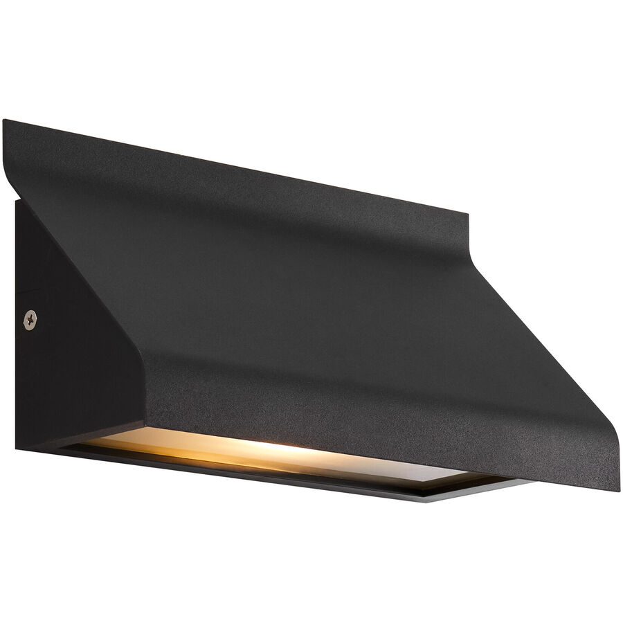 NORDLUX Wandlampe aussen Tadas Schwarz Aluminium B 25 cm H 13.5 cm - Wandlampe aussen