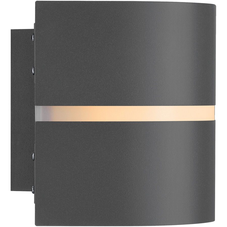 NORDLUX Wandlampe aussen Sibelis Grau Kunststoff B 19.5 H 12 cm - Farbe: anthrazit - Material: Plastik - Wandlampe aussen