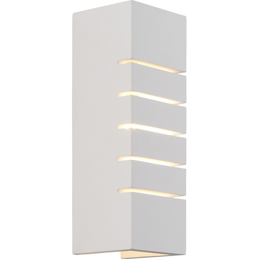 NORDLUX Wandlampe Lancio Weiss Metall/Gips B 7.5 cm H 21.5 cm - Material: Gips/Metall - Wandlampe aussen