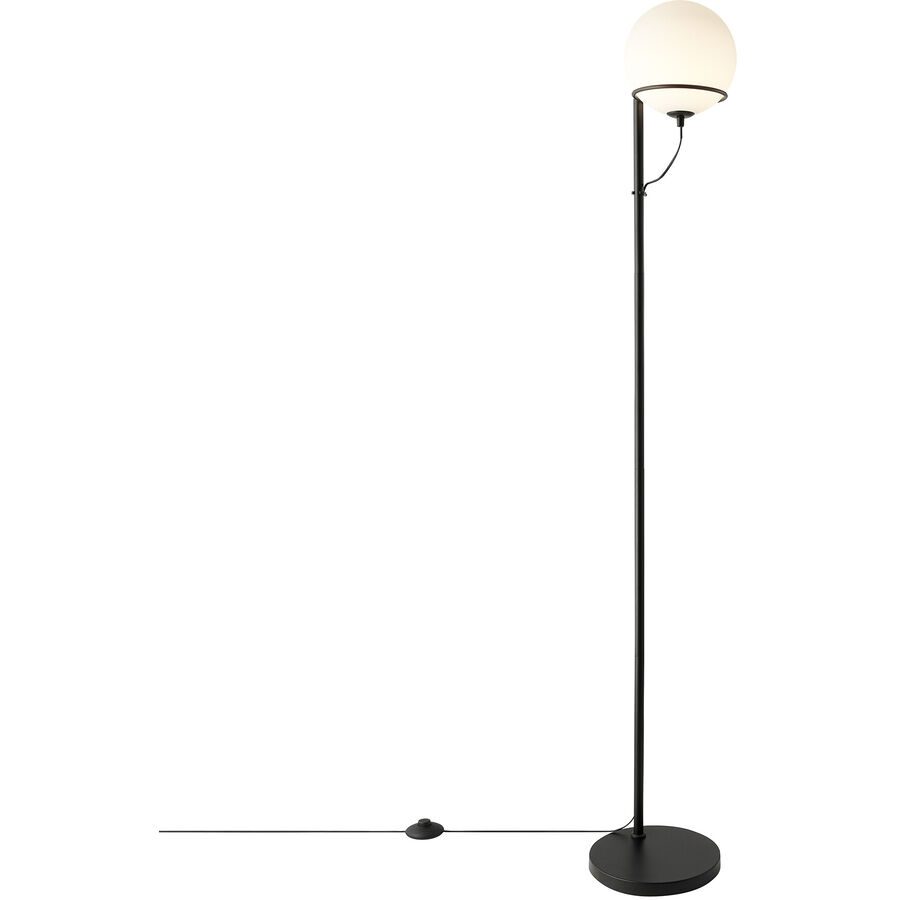 NORDLUX Stehlampe Wilson Schwarz Metall/Glas B 25 H 159 cm - Material: Glas/Metall - Stehlampe