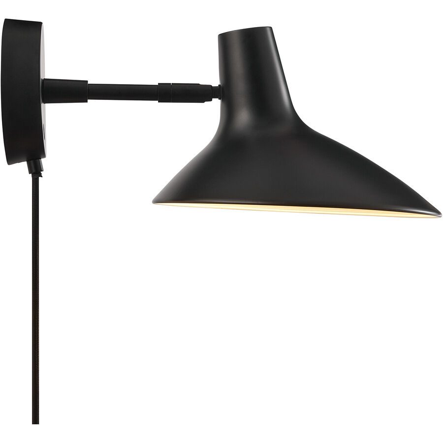 NORDLUX Wandlampe Darci Schwarz Metall B 22.4 cm H 15.5 cm - Wandlampe
