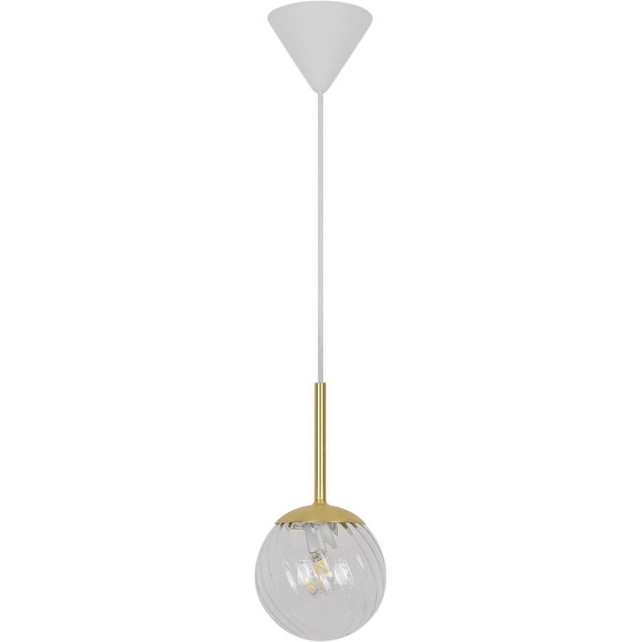 NORDLUX Pendellampe Chisell Edelstahl Metall B 15 H 28 cm - Farbe: messing - Pendellampe