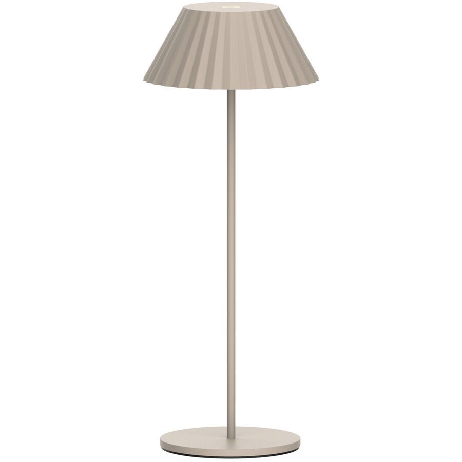 Tischlampe Smukke Weiss Metall/Aluminium B 17 cm H 33.5 cm - Material: Aluminium/Metall - Tischlampe