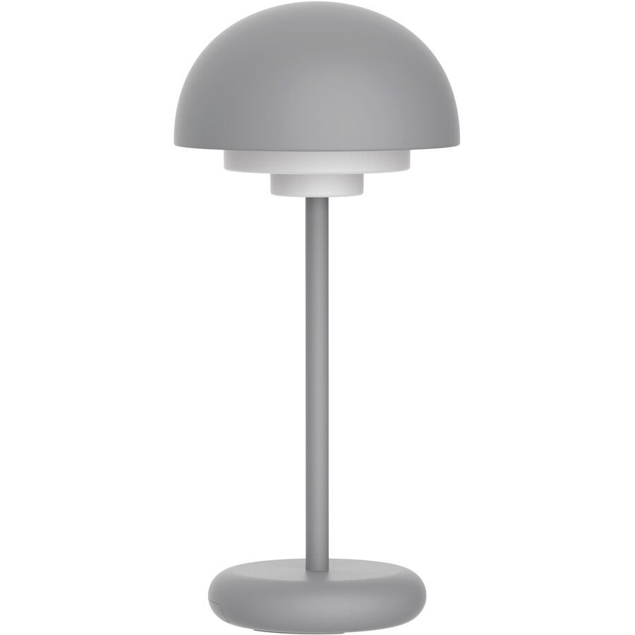 Tischlampe Smukke Grau Kunststoff B 14 cm H 30.5 cm - Material: Polycarbonat - Tischlampe