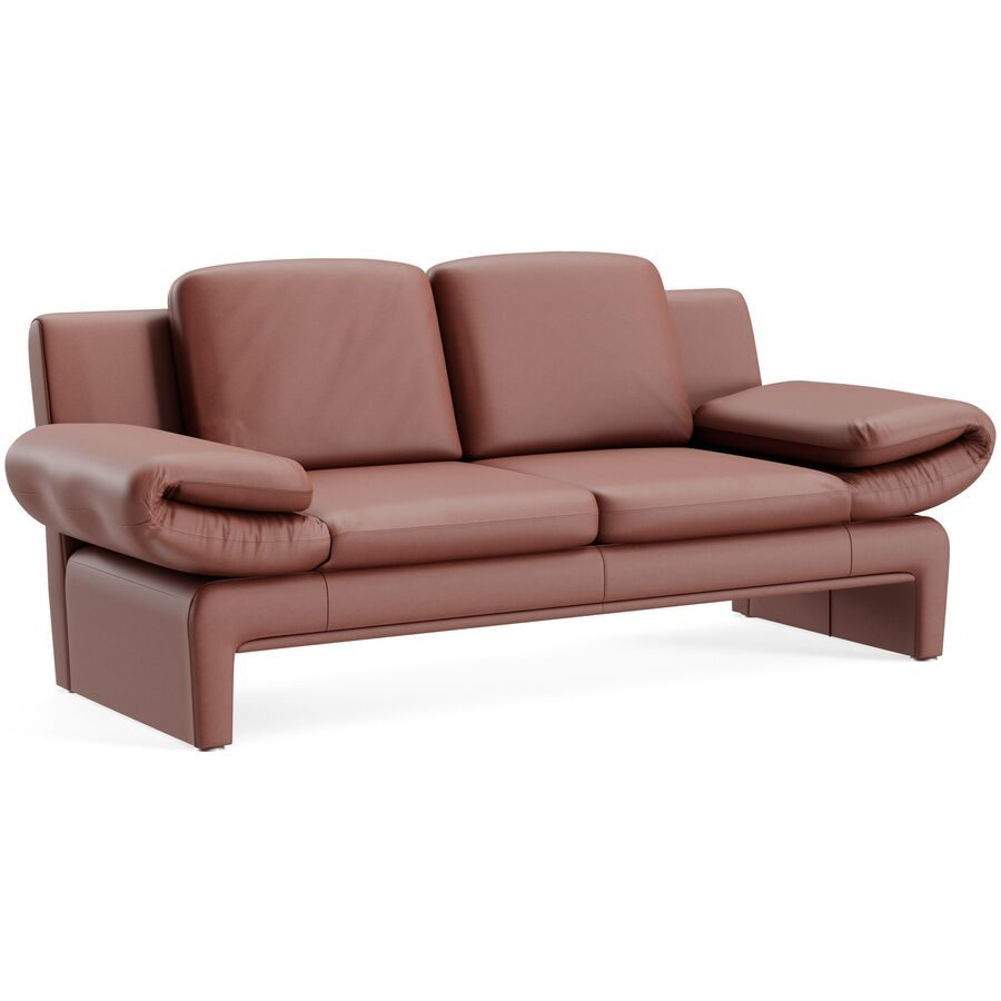 Sofa Astra Braun Leder B 271 T 156 cm - Farbe: Montana - fuchs 10 - Möbel Konfigurator: Traummöbel individuell zusammenstellen