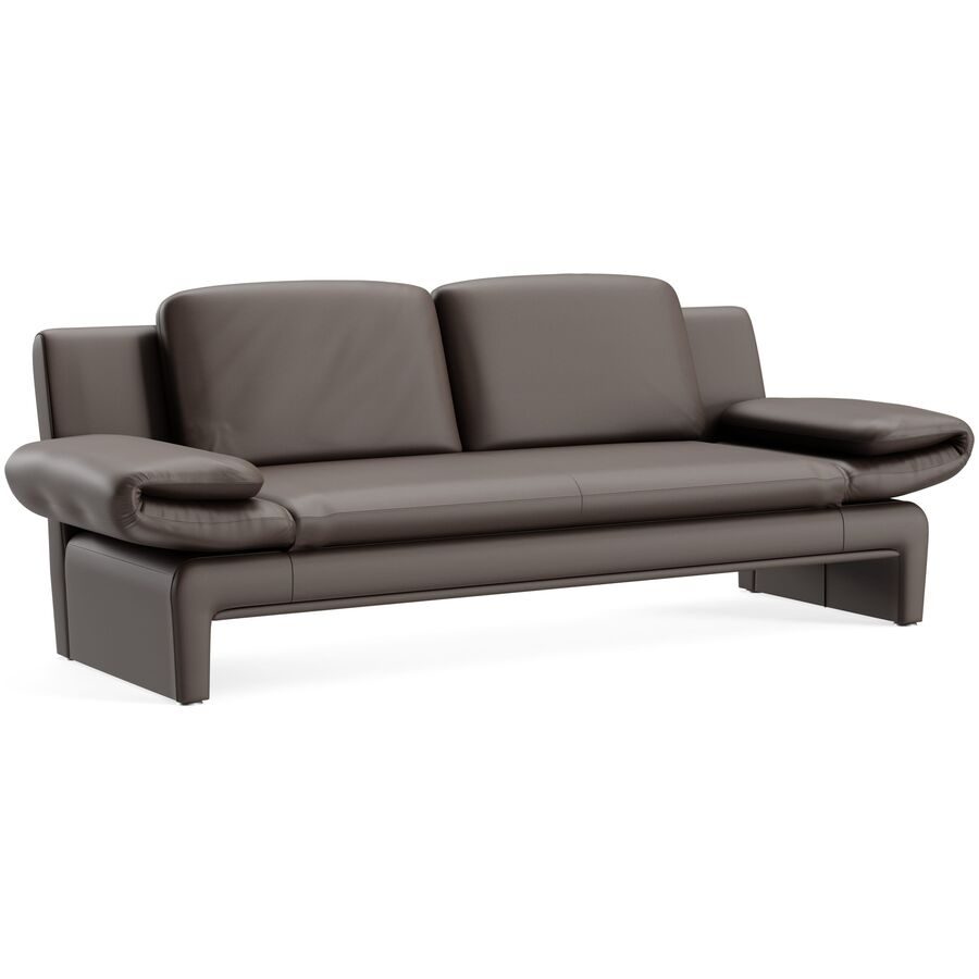 Sofa Astra Braun Leder B 308 T 83 cm - Farbe: Larina - braun 82 - Möbel Konfigurator: Traummöbel individuell zusammenstellen