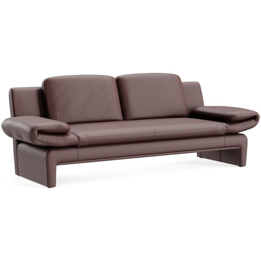 Sofa Astra Braun Leder B 308 T 83 cm - Farbe: Larina - fuchs kela 101 - Möbel Konfigurator: Traummöbel individuell zusammenstellen