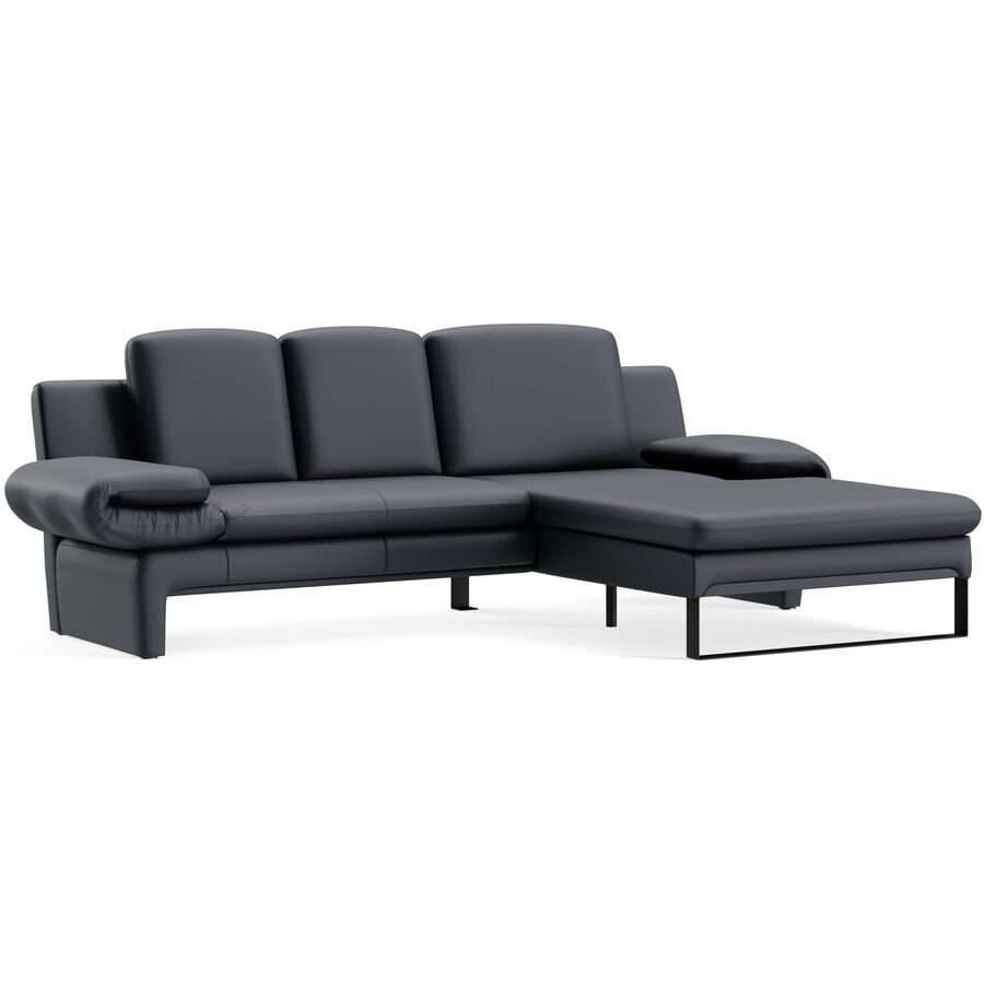 Ecksofa Astra Blau Stoff B 321 T 168 cm - Farbe: Touch - 810 navy - Möbel Konfigurator: Traummöbel individuell zusammenstellen