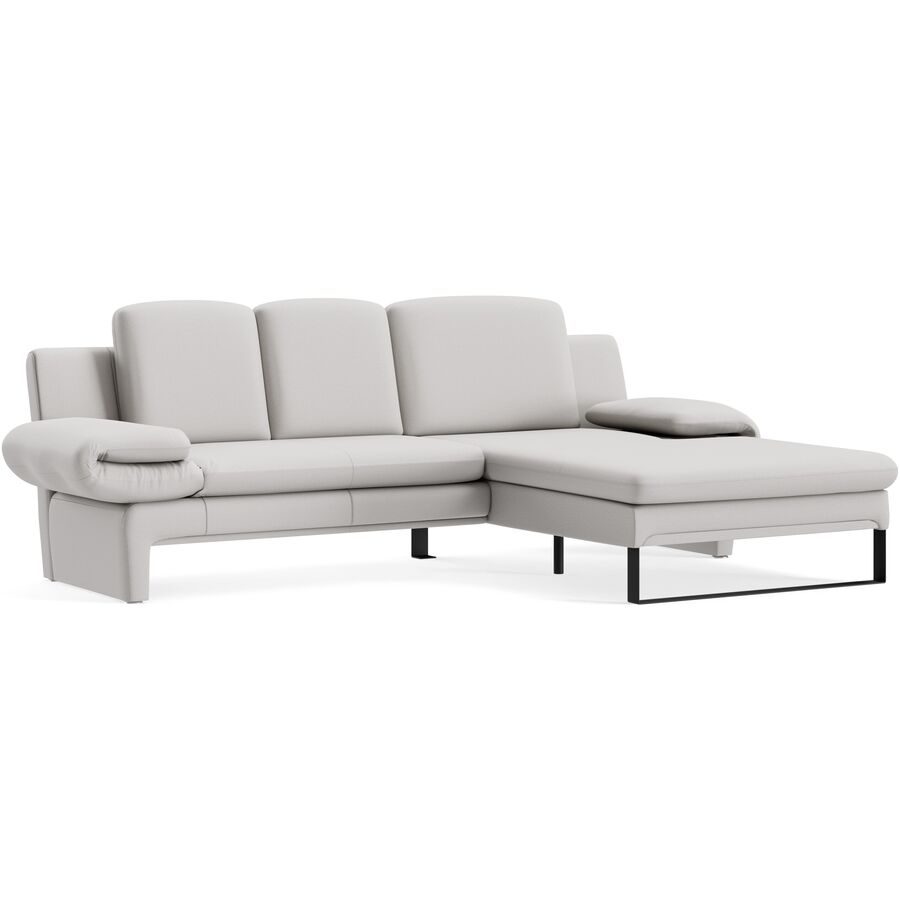 Ecksofa Astra Weiss Stoff B 321 T 168 cm - Farbe: Touch - 811 cream - Möbel Konfigurator: Traummöbel individuell zusammenstellen