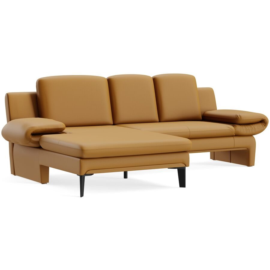 Ecksofa Astra Gelb Stoff B 321 T 168 cm - Farbe: Touch - 852 senf - Möbel Konfigurator: Traummöbel individuell zusammenstellen