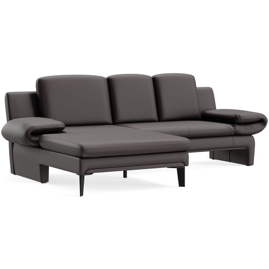 Ecksofa Astra Braun Stoff B 321 T 168 cm - Farbe: Touch - 821 espresso - Möbel Konfigurator: Traummöbel individuell zusammenstellen