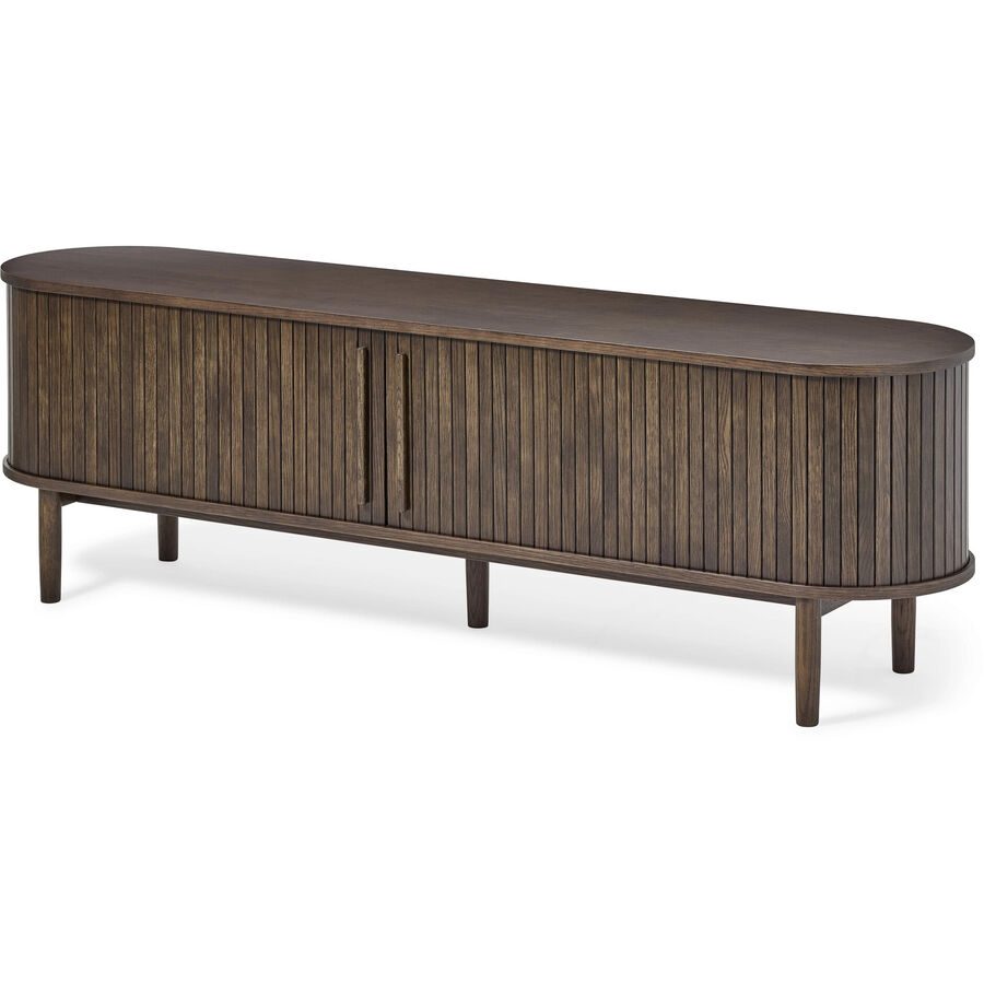TV-Möbel Ophang Braun Holzwerkstoff B 180 cm H 55.6 T 40 cm - Farbe: Eiche dunkel - TV-Möbel