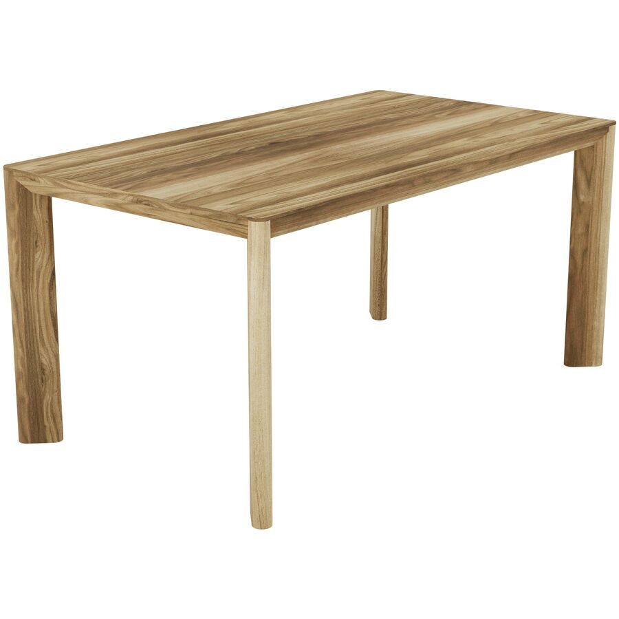 Esstisch Massivo Braun Holz B 160 cm - Farbe: Nussbaum geölt - Möbel Konfigurator: Traummöbel individuell zusammenstellen - Esstisch