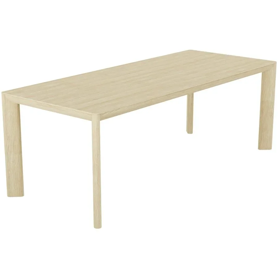 Esstisch Massivo Braun Holz B 220 cm - Farbe: Asteiche geölt - Möbel Konfigurator: Traummöbel individuell zusammenstellen - Esstisch