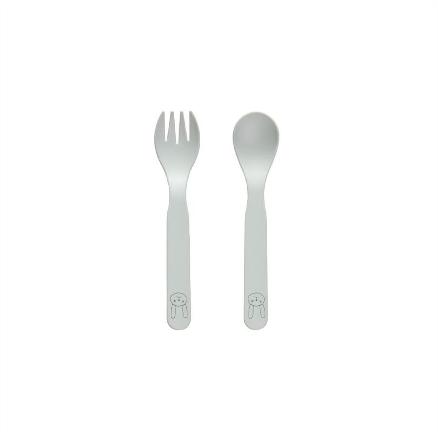 Kinderbesteck OYOY Grün Kunststoff T 13.5 cm - Farbe: Mint - Kinderbesteck