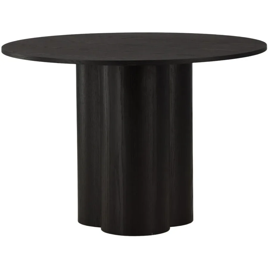 Esstisch Olav Schwarz Holz B 110 cm - Material: Eiche - Esstisch