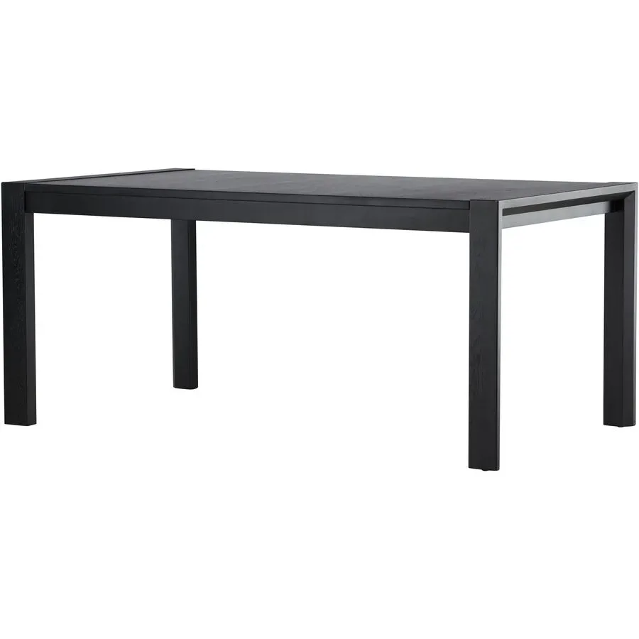 Esstisch Slade Schwarz Holz B 170 cm - Material: Eiche - Esstisch