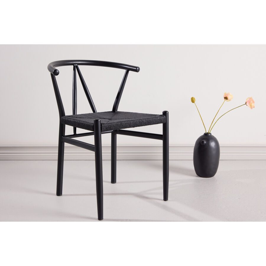 Stuhl Stol Schwarz Stahl B 55 cm - Stuhl