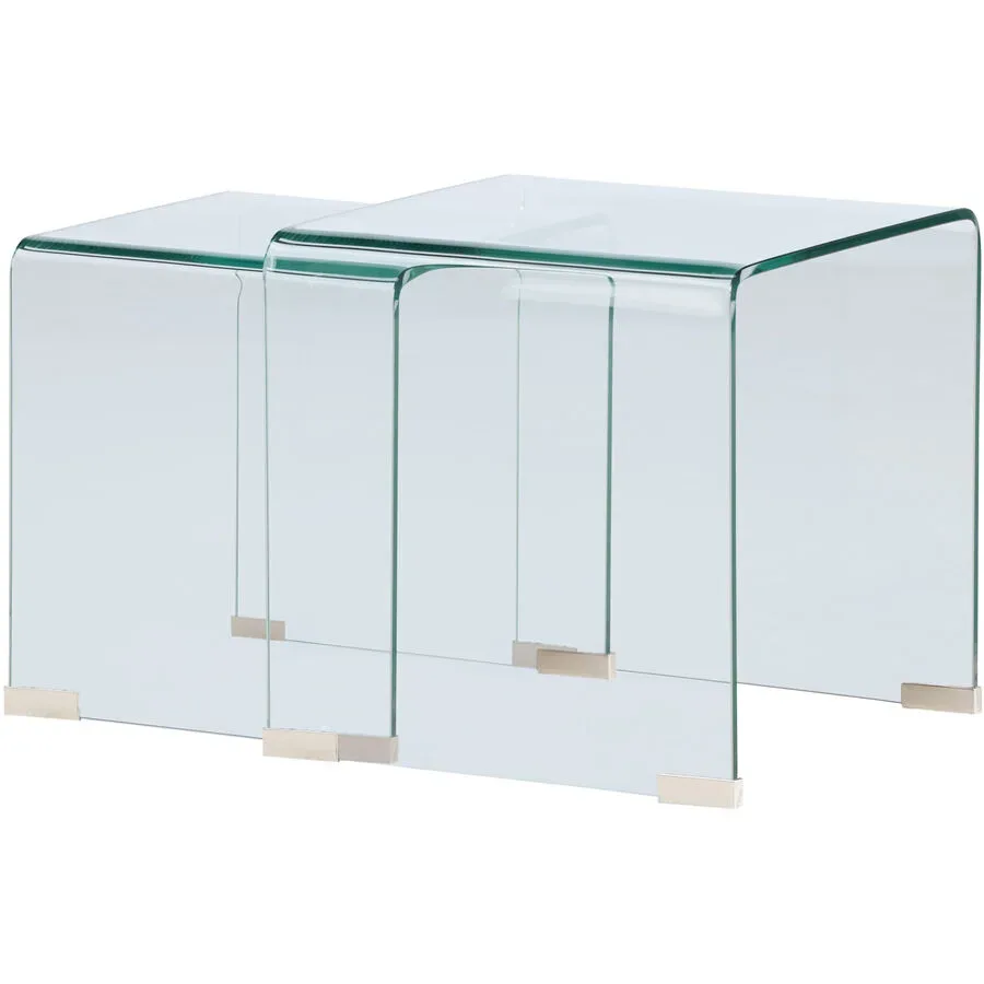 Beistelltisch Taura Transparent Glas B 42 cm - Beistelltisch