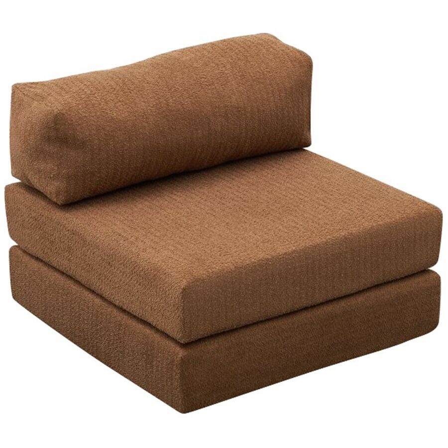Bettsofa Foldbar Braun Stoff B 95 T 95 cm - Material: Fabric: 100% CHENILLE - Bettsofa