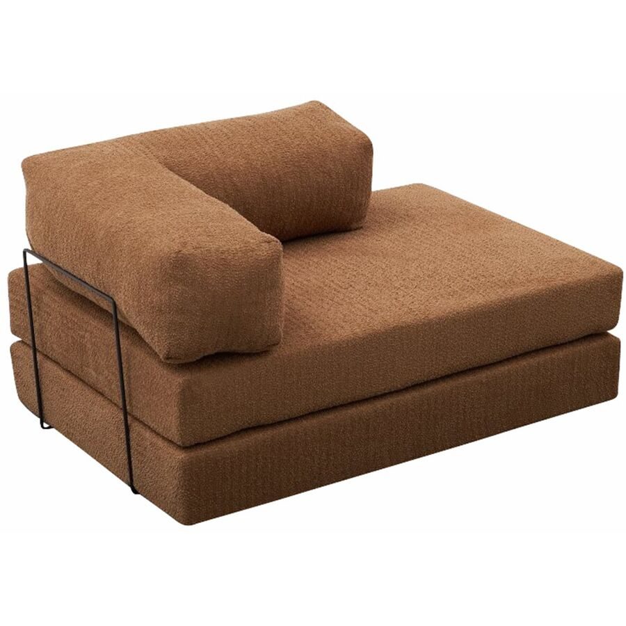 Bettsofa Foldbar Braun Stoff B 140 T 95 cm - Material: Fabric: 100% CHENILLE - Bettsofa