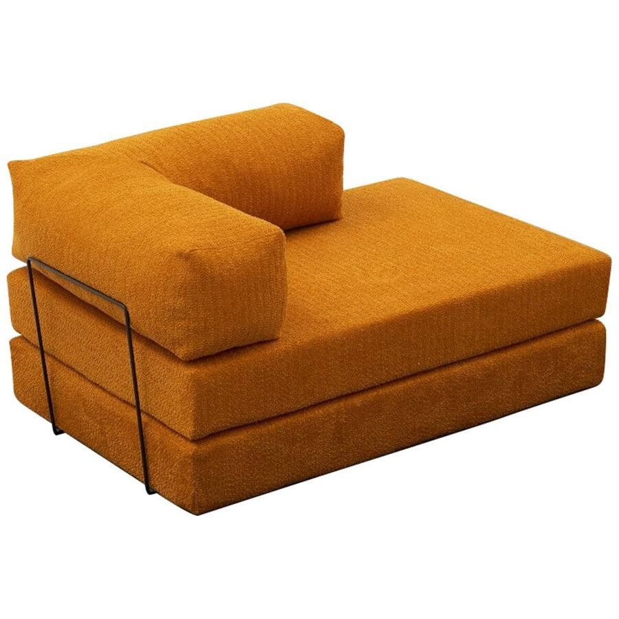 Bettsofa Foldbar Orange Stoff B 140 T 95 cm - Material: Fabric: 100% CHENILLE - Bettsofa