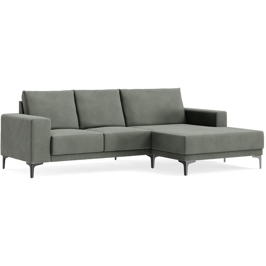 Ecksofa Bivio Grün Stoff B 246 T 152 cm - Farbe: OSAKA - 13 khaki - Möbel Konfigurator: Traummöbel individuell zusammenstellen - Ecksofa