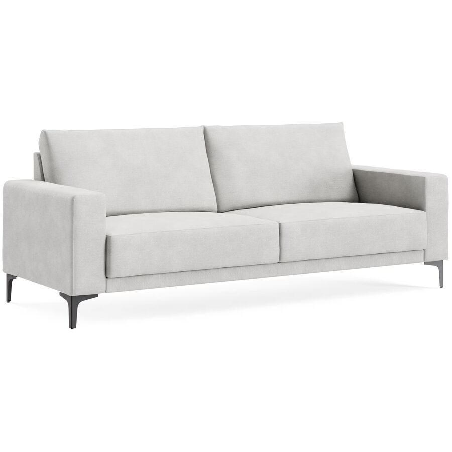 Sofa Bivio Grau Stoff B 214 T 88 cm - Farbe: MOVIE - 3/1 light grey - Möbel Konfigurator: Traummöbel individuell zusammenstellen - Sofa