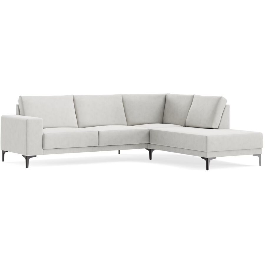 Ecksofa Bivio Beige Stoff B 263 T 210 cm - Farbe: BROOKLYN - 4 sand - Möbel Konfigurator: Traummöbel individuell zusammenstellen - Ecksofa