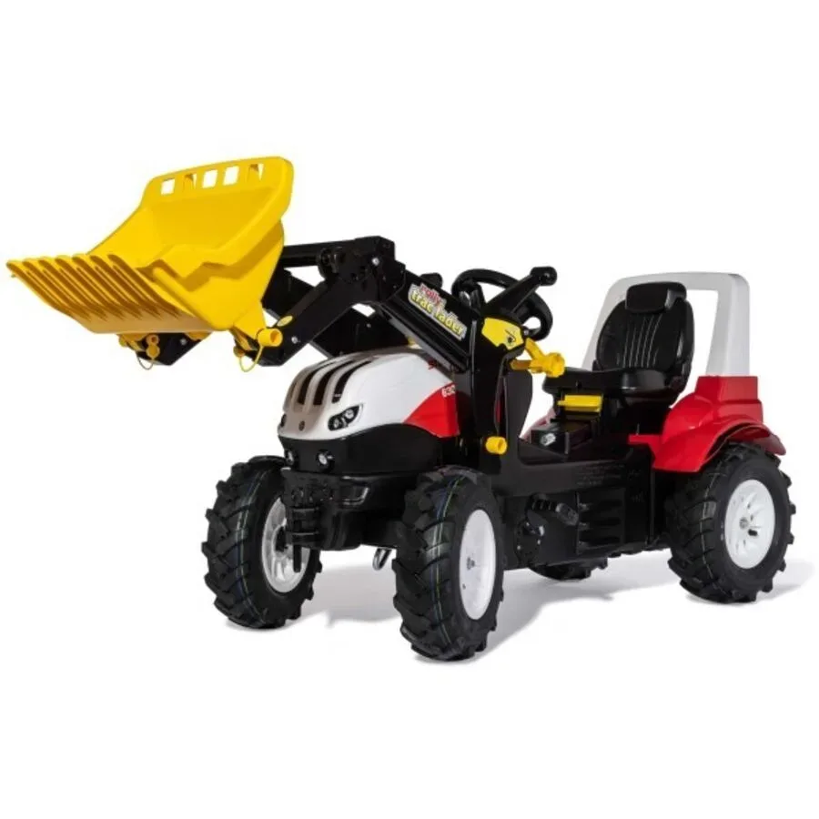 RollyFarmtrac Steyr 6300 Terrus CVT Rolly Toys Rot Kunststoff - Farbe: Rot/Schwarz/Weiss - Trettraktor