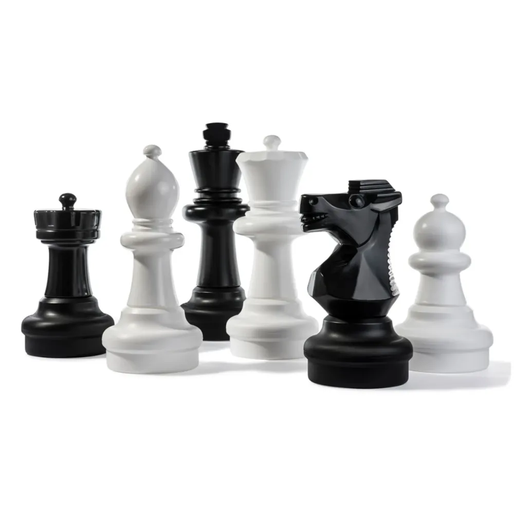Schachfiguren - Set Rolly Toys H 64 cm Schwarz/Weiss Kunststoff - Outdoorspiele