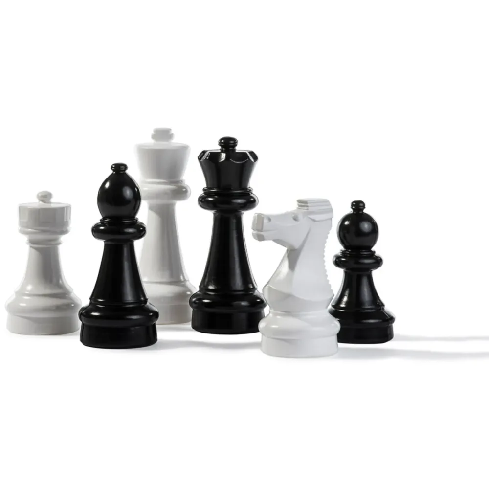 Kleine Schachfiguren Rolly Toys Schwarz/Weiss Kunststoff - Outdoorspiele