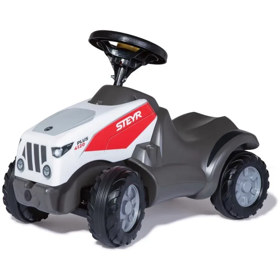 RollyMinitrac Steyr Plus 4120 Rolly Toys Grau Kunststoff - Farbe: grau/weiss - Rutschfahrzeug
