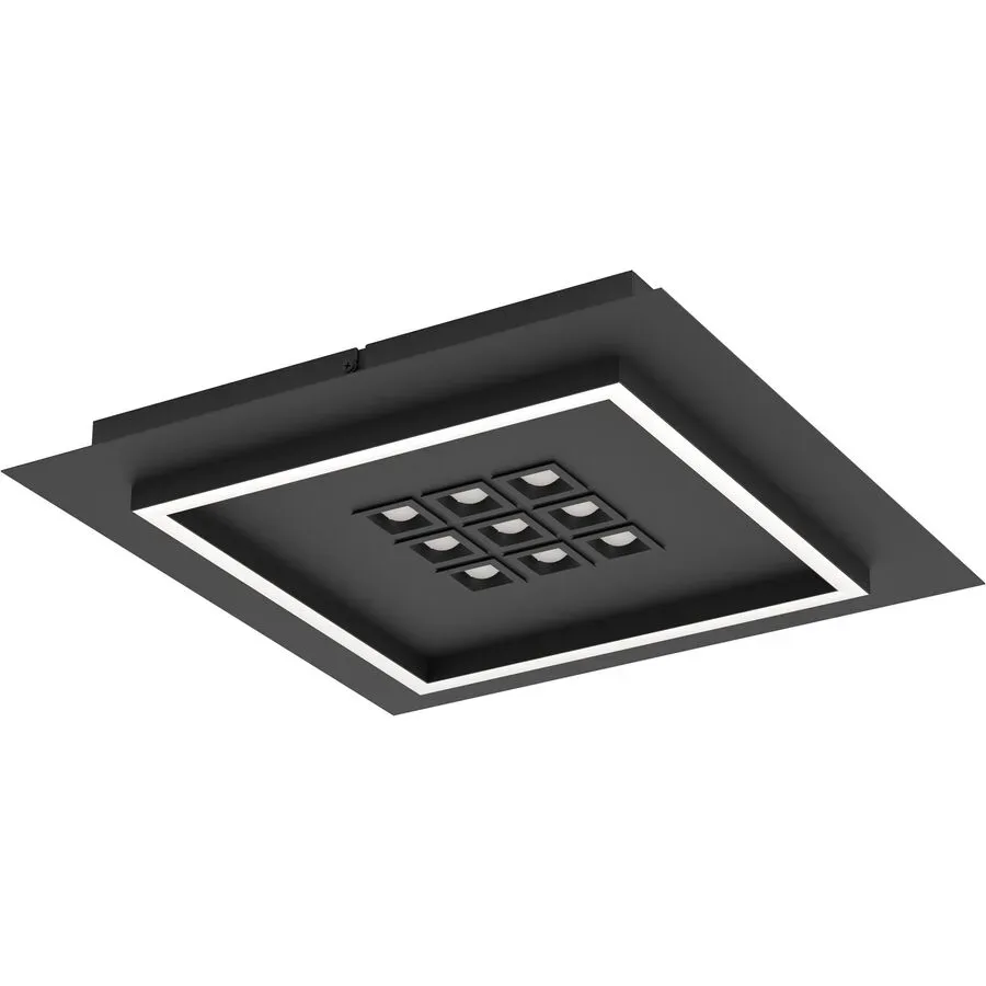 Deckenlampe Balazote Schwarz Dimmbar B 36 cm