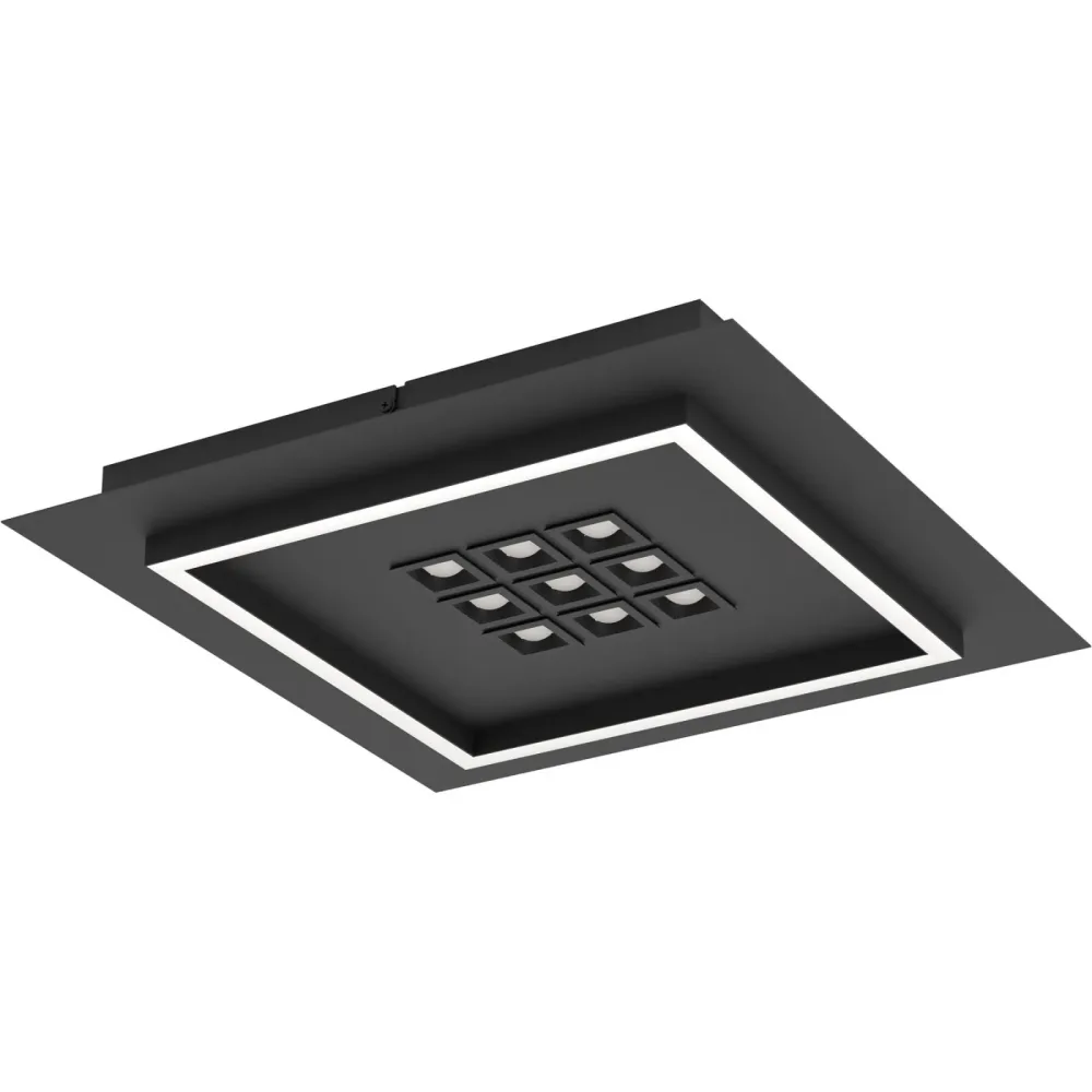 Deckenlampe Balazote Schwarz Dimmbar B 36 cm