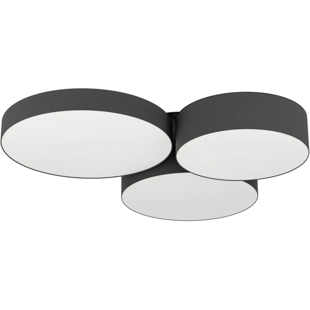 Deckenlampe Barbano-Z Schwarz 2550 lm Dimmbar B 56.5 cm