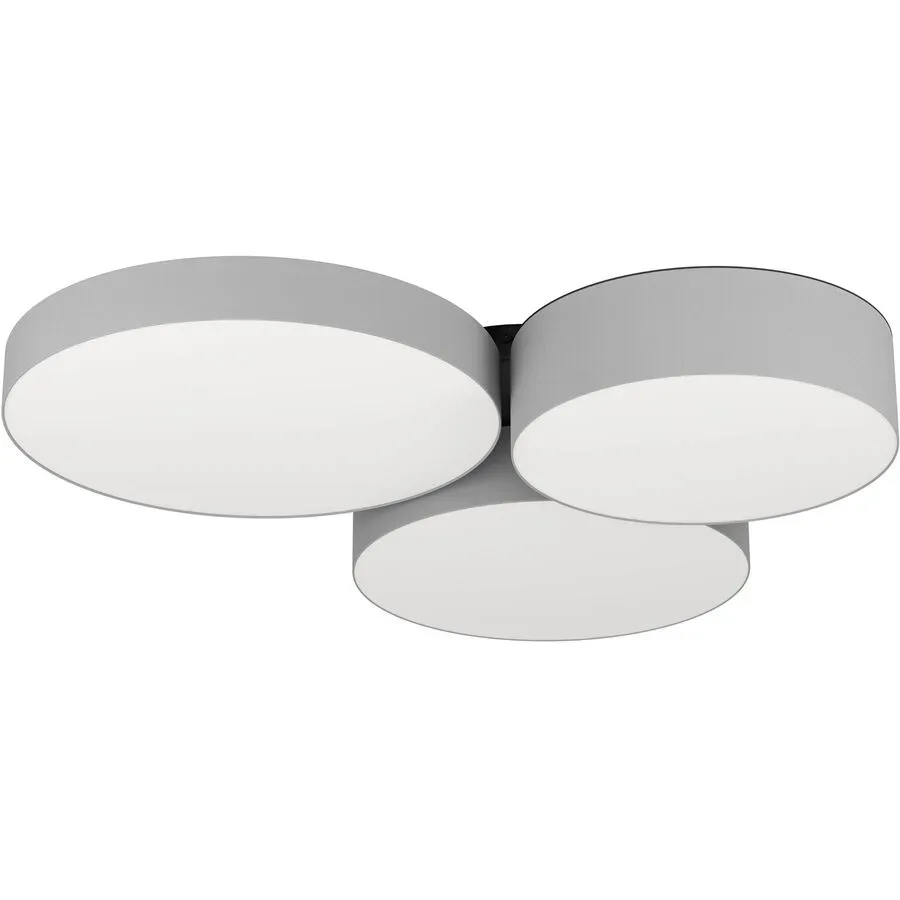 Deckenlampe Barbano-Z Schwarz 2550 lm Dimmbar B 56.5 cm - Farbe: grau