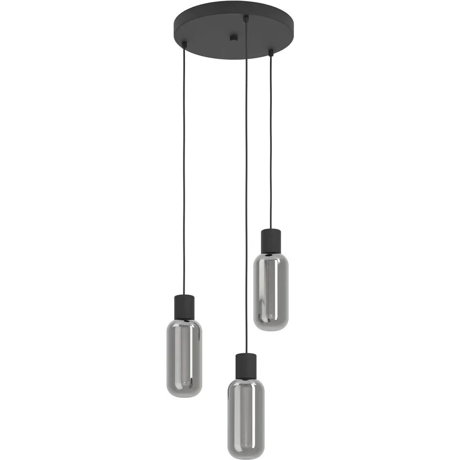 Pendellampe Maione Schwarz B 30 cm