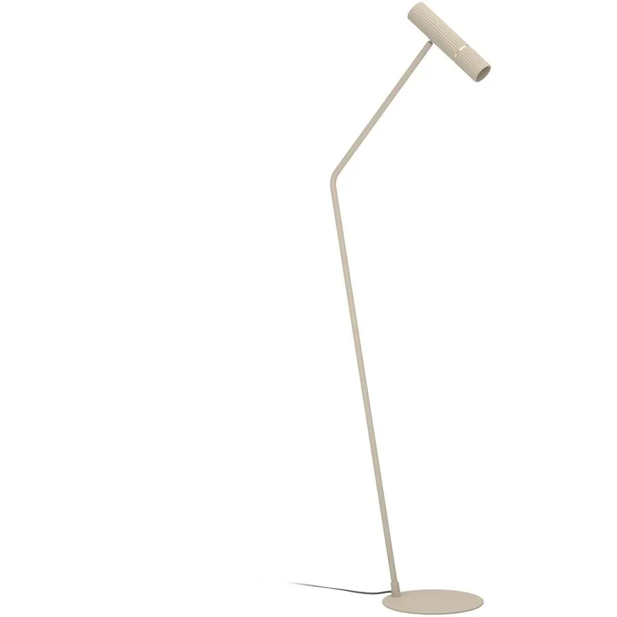 Stehlampe Caminia Sandfarben, messing-gebürstet H 158.5 cm