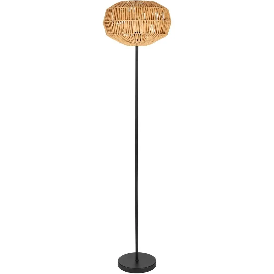 Stehlampe Sheldon Schwarz H 153.5 cm