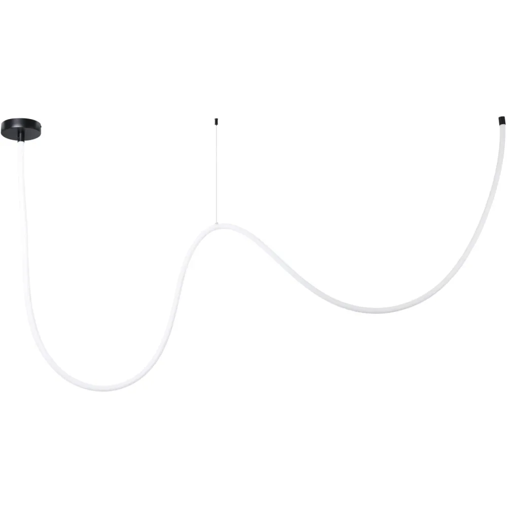 LED-Stripe Glow Schwarz-struktur Kunststoff/Aluminium T 2.2 cm - LED- LED Leuchtmittel