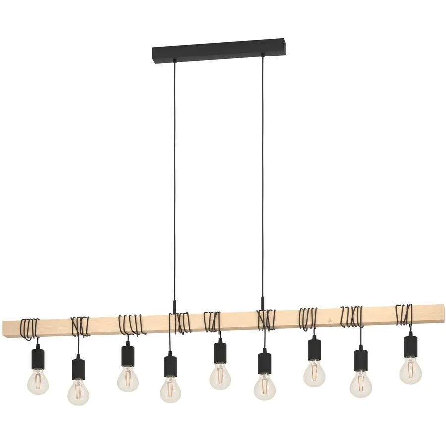 Pendellampe Townshend Braun, schwarz B 10 cm