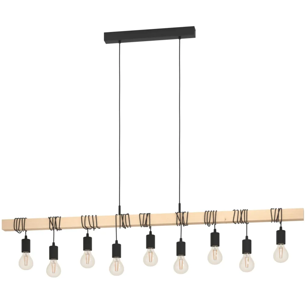 Pendellampe Townshend Braun, schwarz B 10 cm