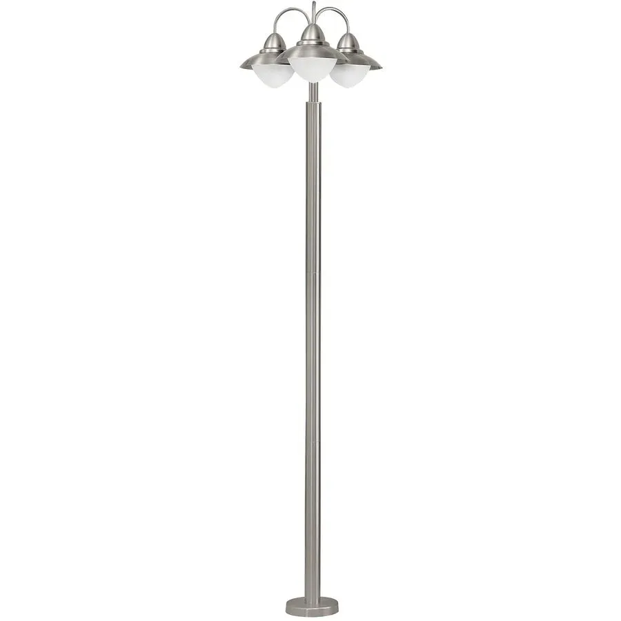 Stehlampe Perth Edelstahl H 220 cm