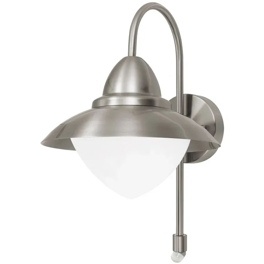 Wandlampe Perth Grau silber Edelstahl B 32.5 cm - Farbe: Grau;silber