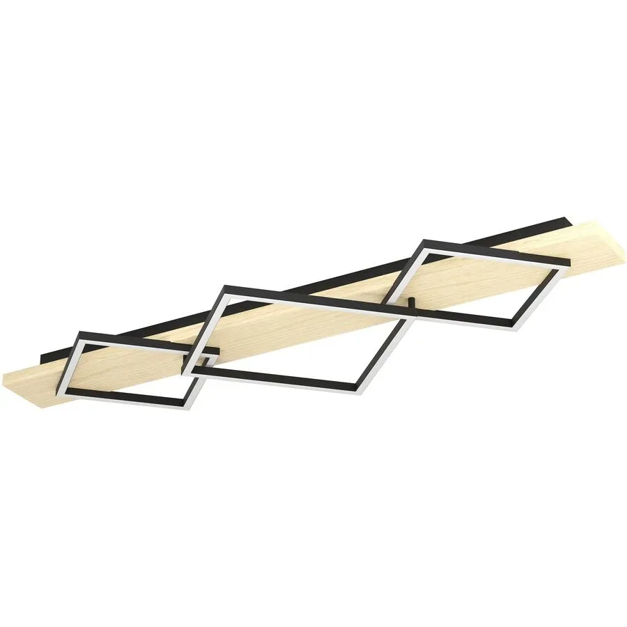 Deckenlampe Boyal Schwarz, braun B 40.5 cm