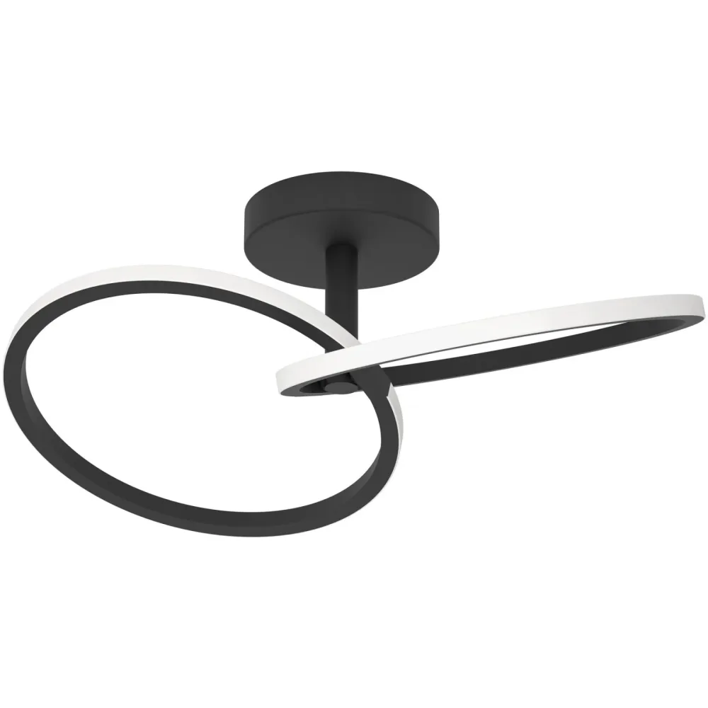 Deckenlampe Congiunti Schwarz 1500 lm B 28 cm