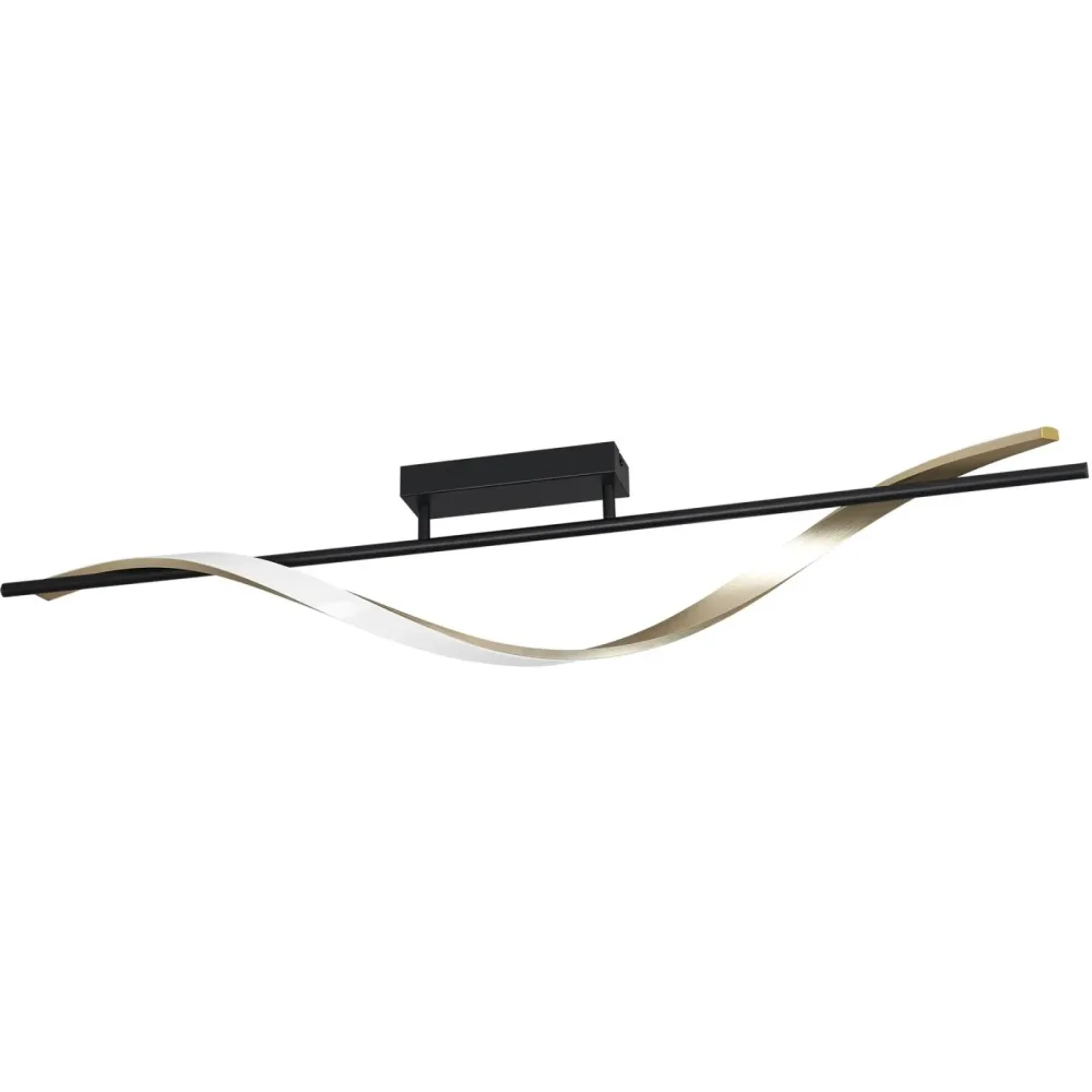 Deckenlampe Conaprato Schwarz, messing-gebürstet 2500 lm B 16 cm