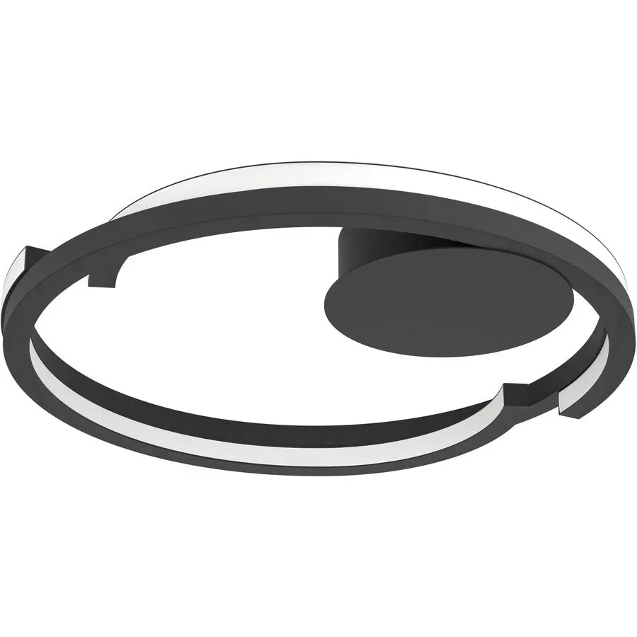 Deckenlampe Mezzomonte Schwarz Dimmbar B 48 cm