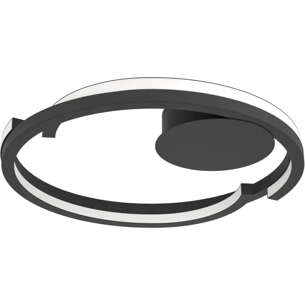 Deckenlampe Mezzomonte Schwarz Dimmbar B 48 cm